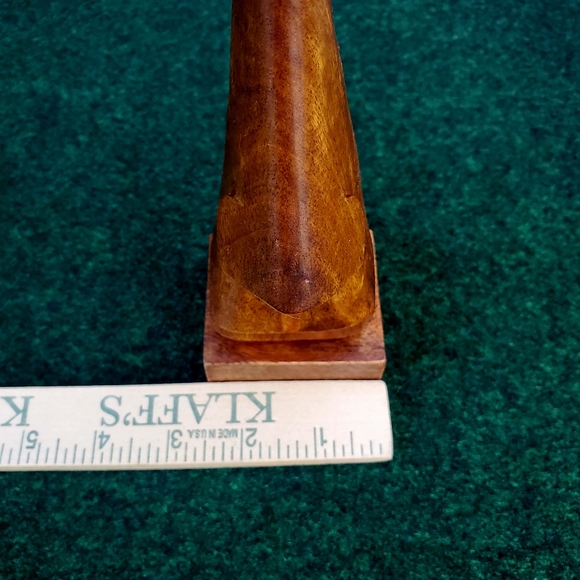 VTG MCM Easter Island Style Handcarved Wood Eyeglasses Stand 7in - Picture 10 of 11